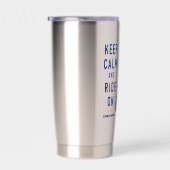 Keep Calm and Ride On Dirt Bike Insulated Tumbler Thermobecher (Rechts)