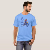 Keep Calm and Ride On Dirt Bike T-Shirt (Vorne ganz)