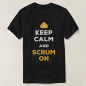 Keep Calm And Scrum On Agile Scrum Master Balsamic T-Shirt (Design vorne)