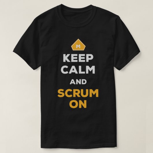 Keep Calm And Scrum On Agile Scrum Master Balsamic T-Shirt (Design vorne)