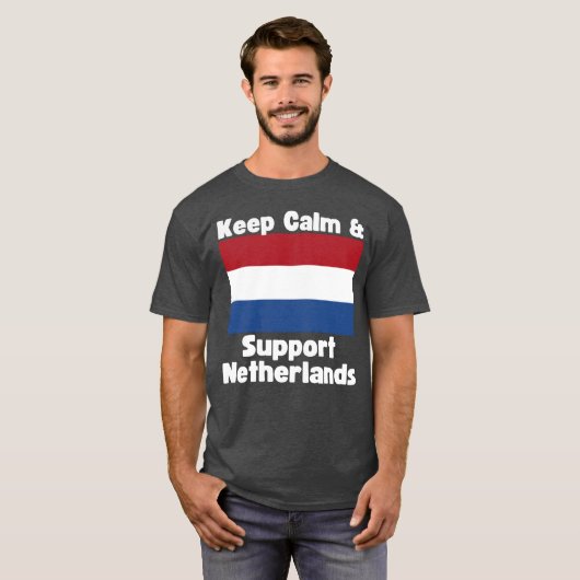 Keep Calm and Support Netherlands boy T-Shirt (Vorne ganz)