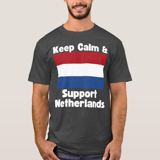 Keep Calm and Support Netherlands boy T-Shirt (Vorderseite)