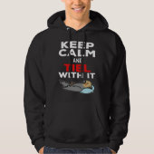 Keep Calm and Tiel with it Parrot Cockatiel Hoodie (Vorderseite)