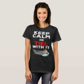 Keep Calm and Tiel with it Parrot Cockatiel T-Shirt (Vorne ganz)