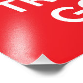 Keep Calm and Trust God Fotodruck (Ecke)