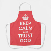 Keep Calm and Trust God Schürze (Vorderseite)