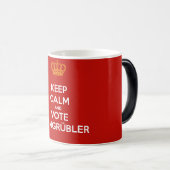 Keep Calm and VOTE Leimgrübler Tasse (RED Edition) (VorderseiteRechts)