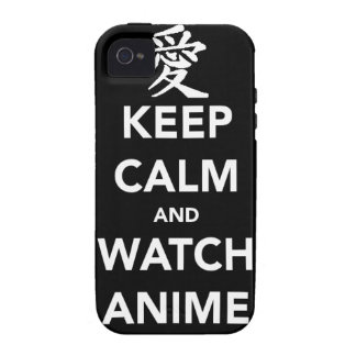 Keep Calm and Watch Anime Case-Mate iPhone 4 Hülle