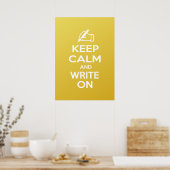 Keep Calm and Write On meme Poster (Küche)