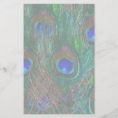 Keep Calm And Your Text on Peacock Feathers Flyer (Hinten)