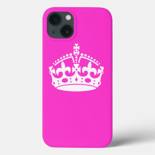 KEEP CALM CROWN on Hot Pink Customize This! Case-Mate iPhone Hülle