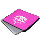 KEEP CALM CROWN on Hot Pink Customize This! Laptopschutzhülle (Vorne Knopf)