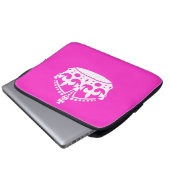 KEEP CALM CROWN on Hot Pink Customize This! Laptopschutzhülle (Vorne Knopf)