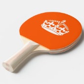 KEEP CALM CROWN on Orange Customize This Tischtennis Schläger (Vorderseite)