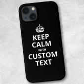 Keep Calm Custom Quote Template iPhone Case
