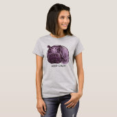 Keep Calm Cute Funny Positive Shirt for Women Gift (Vorne ganz)