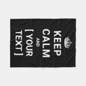 Keep Calm Fleecedecke (Vorderseite (Horizontal))