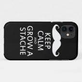Keep Calm & Grow A Stache Case-Mate iPhone Hülle (Rückseite (Horizontal))