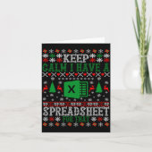 Keep Calm I Have A Spreadsheet For That Christmas  Karte (Vorderseite)