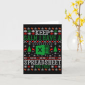 Keep Calm I Have A Spreadsheet For That Christmas Karte (Gelbe Blume)