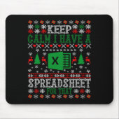 Keep Calm I Have A Spreadsheet For That Christmas Mousepad (Vorne)