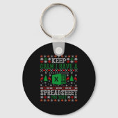 Keep Calm I Have A Spreadsheet For That Christmas Schlüsselanhänger (Vorderseite)