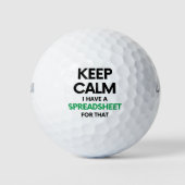 Keep calm I have a spreadsheet for that - Spreadsh Golfball (Vorderseite)
