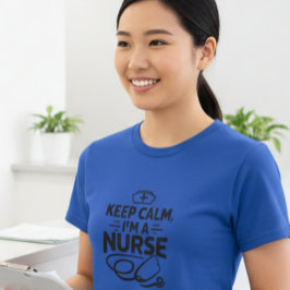 Keep Calm, I’m a Nurse T-Shirt for Women