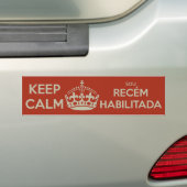 KEEP CALM - ICH bin RECÉM-HABILITADA Autoaufkleber (Auf Auto)