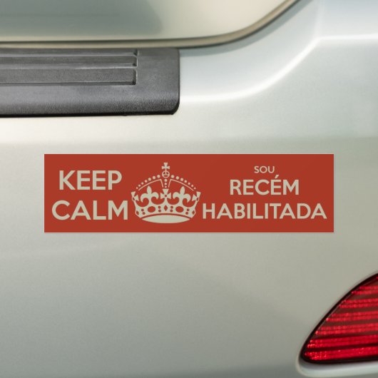 KEEP CALM - ICH bin RECÉM-HABILITADA Autoaufkleber (Auf Auto)