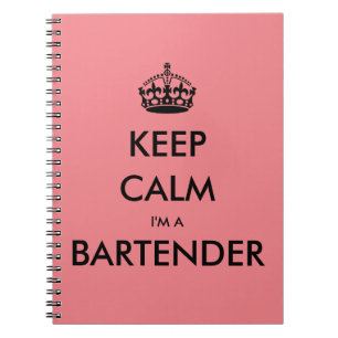 KEEP CALM I'M A BARTENDER NOTIZBLOCK