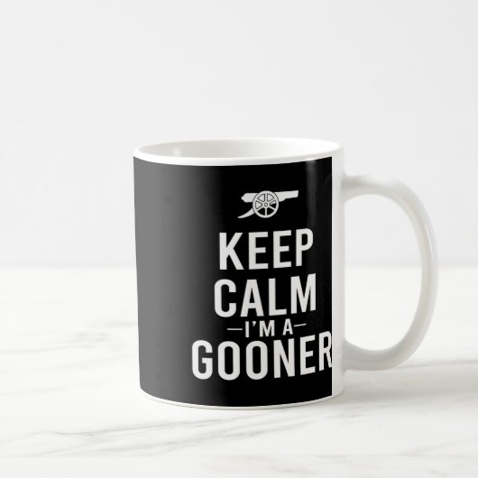 Keep Calm I'm A Gooner Jersey Kaffeetasse (Rechts)