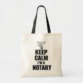 Keep Calm I'm a Notary Quill Pen and Document Tragetasche (Vorne)