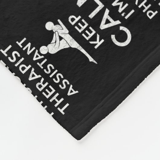 Keep calm I'm a Physical Therapist Assistant Fleecedecke (Ecke)