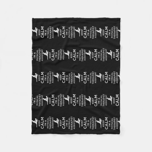 Keep calm I'm a Physical Therapist Assistant Fleecedecke (Vorderseite)