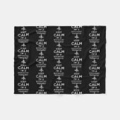 Keep Calm I'm a Respiratory Therapist Fleecedecke (Vorderseite (Horizontal))