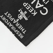 Keep Calm I'm a Respiratory Therapist  Fleecedecke (Ecke)