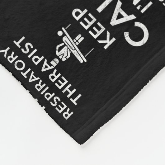 Keep Calm I'm a Respiratory Therapist Fleecedecke (Ecke)