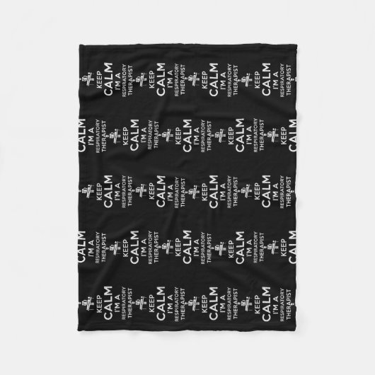 Keep Calm I'm a Respiratory Therapist Fleecedecke (Vorderseite)