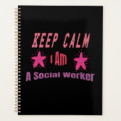 Keep Calm I'm A Social Worker Planner Planer (Vorderseite)