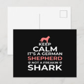 Keep calm its a German shepherd not a freaking Postkarte (Vorne/Hinten)