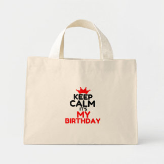 KEEP CALM IT'S MY BIRTHDAY MINI STOFFBEUTEL