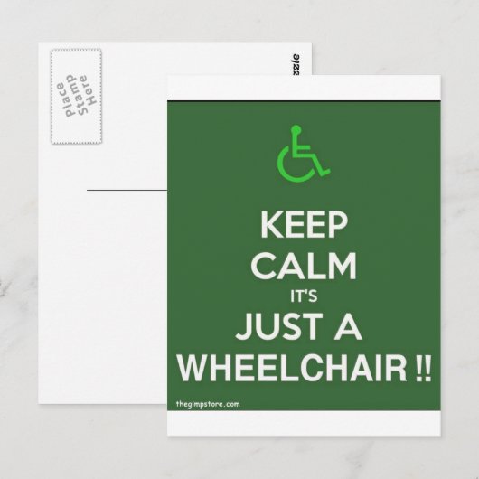 keep_calm.jpg postkarte (Vorne/Hinten)