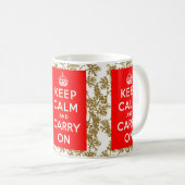 Keep Calm Kaffeetasse (VorderseiteRechts)