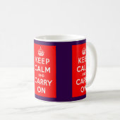 Keep Calm Kaffeetasse (VorderseiteRechts)