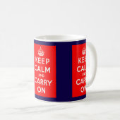 Keep Calm Kaffeetasse (VorderseiteRechts)