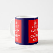 Keep Calm Kaffeetasse (Vorderseite Links)