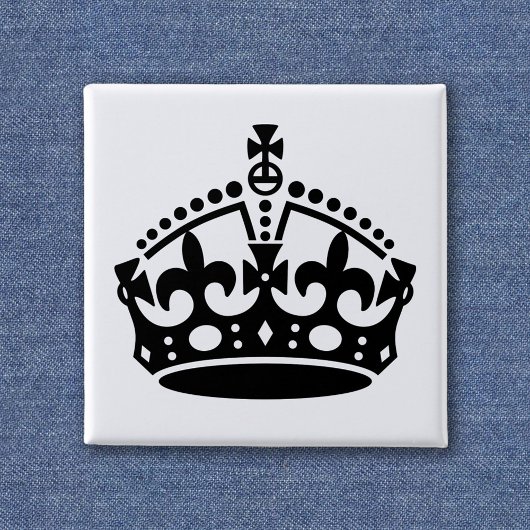 Keep Calm Kronen Vorlage Button