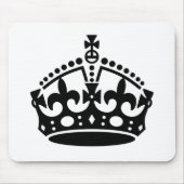 Keep Calm Kronen Vorlage Mousepad (Vorne)