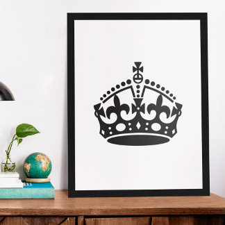 Keep Calm Kronen Vorlage Poster
